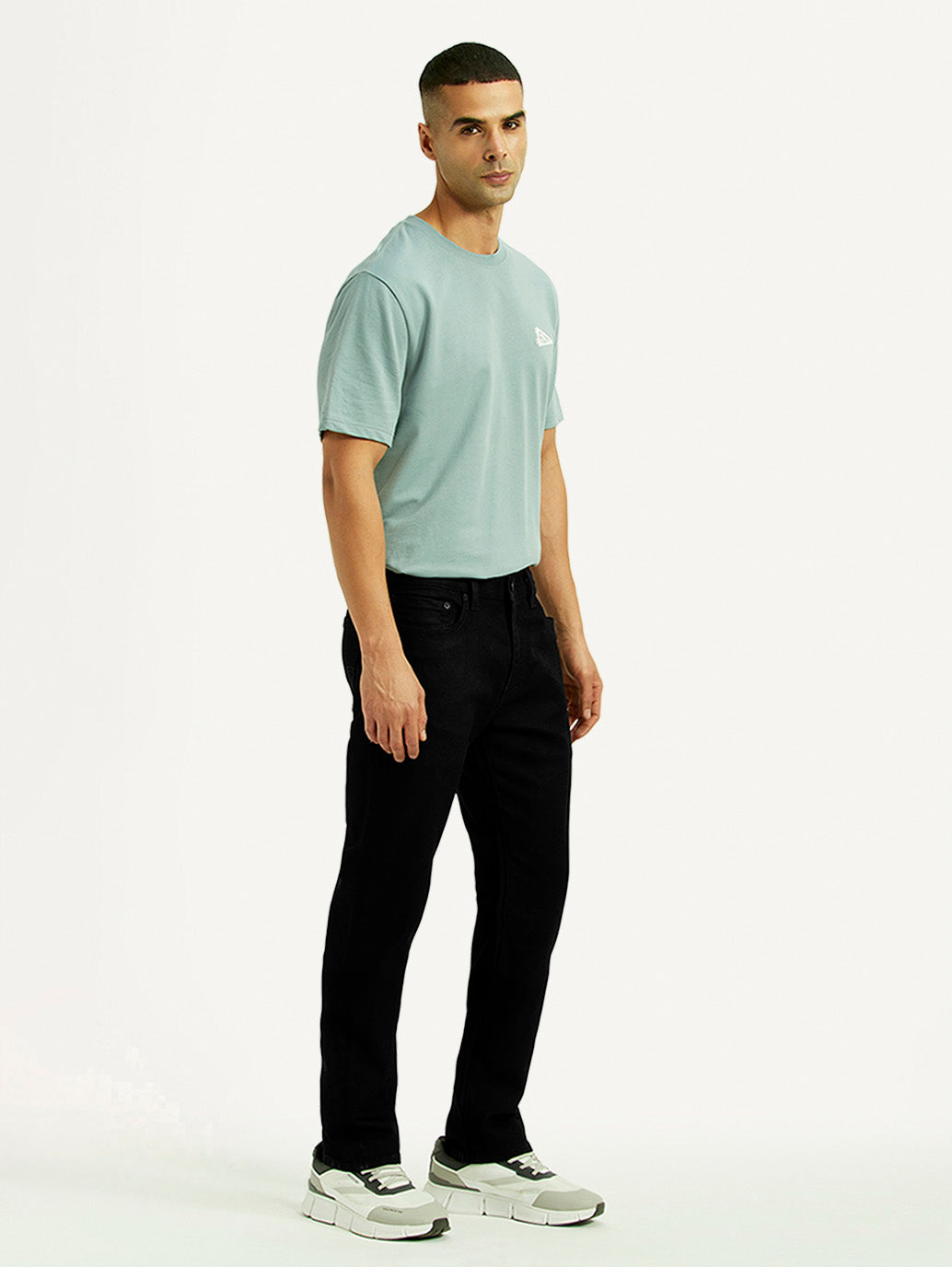Men's 511 Black Slim Fit Mid Rise Linen Jeans