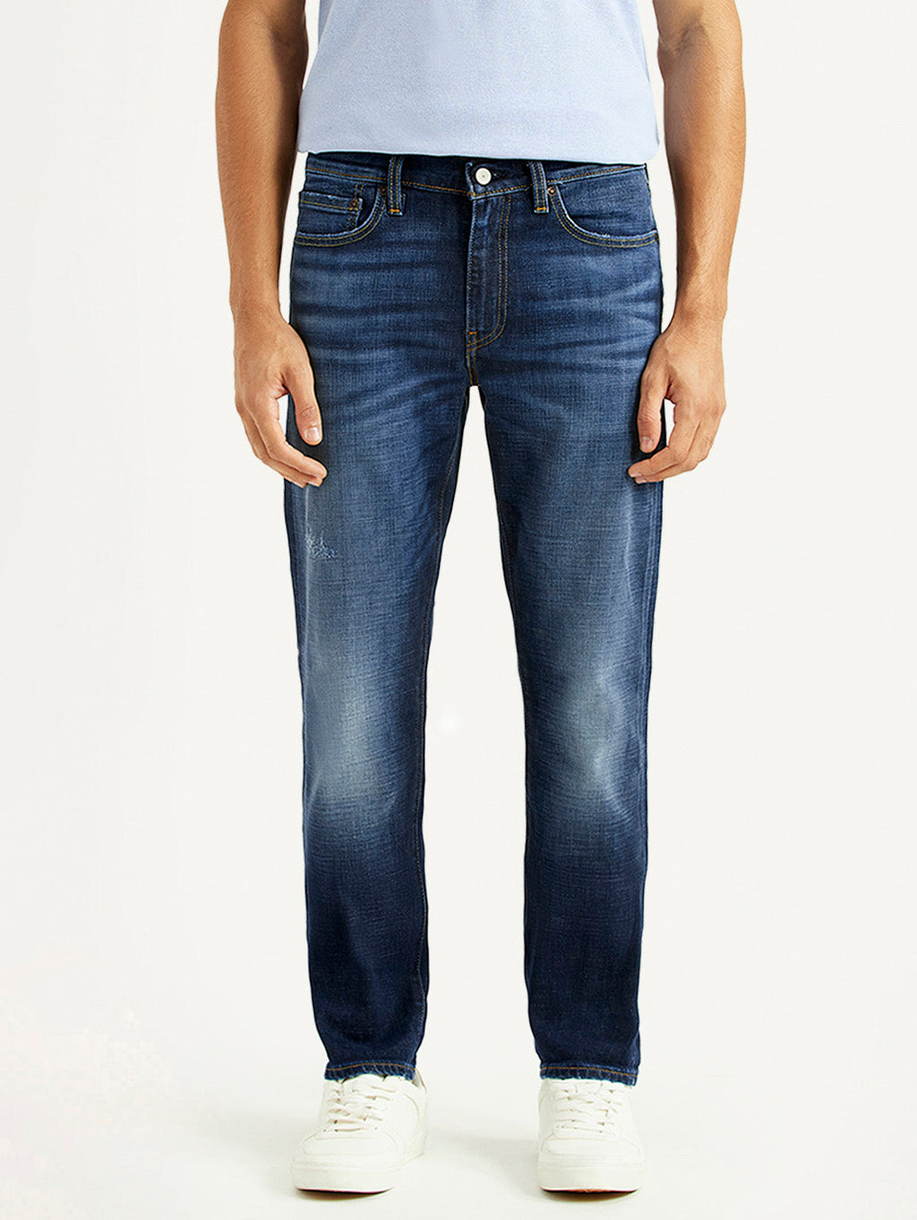 Men's 511 Blue Slim Fit Mid Rise Selvedge Jeans