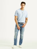 Men's 511 Blue Slim Fit Mid Rise Selvedge Jeans