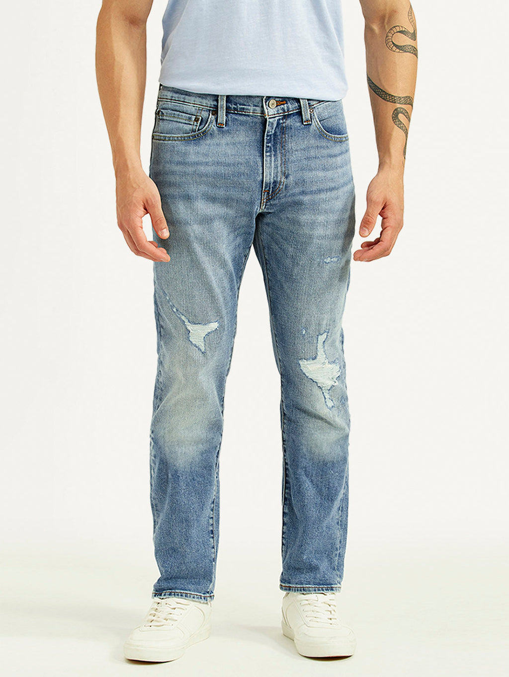 Men's 511 Blue Slim Fit Mid Rise Selvedge Jeans