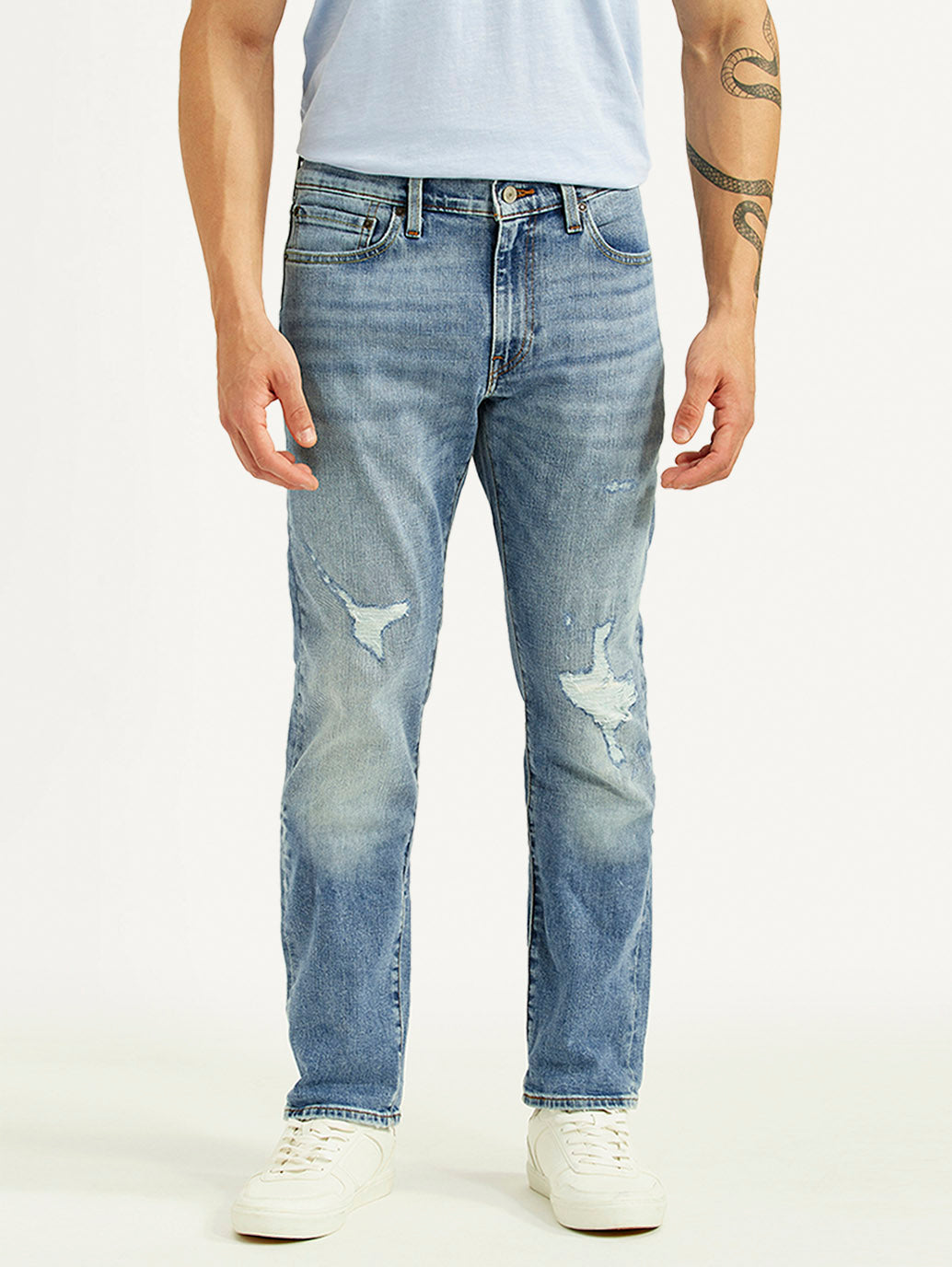 Men's 511 Blue Slim Fit Mid Rise Selvedge Jeans