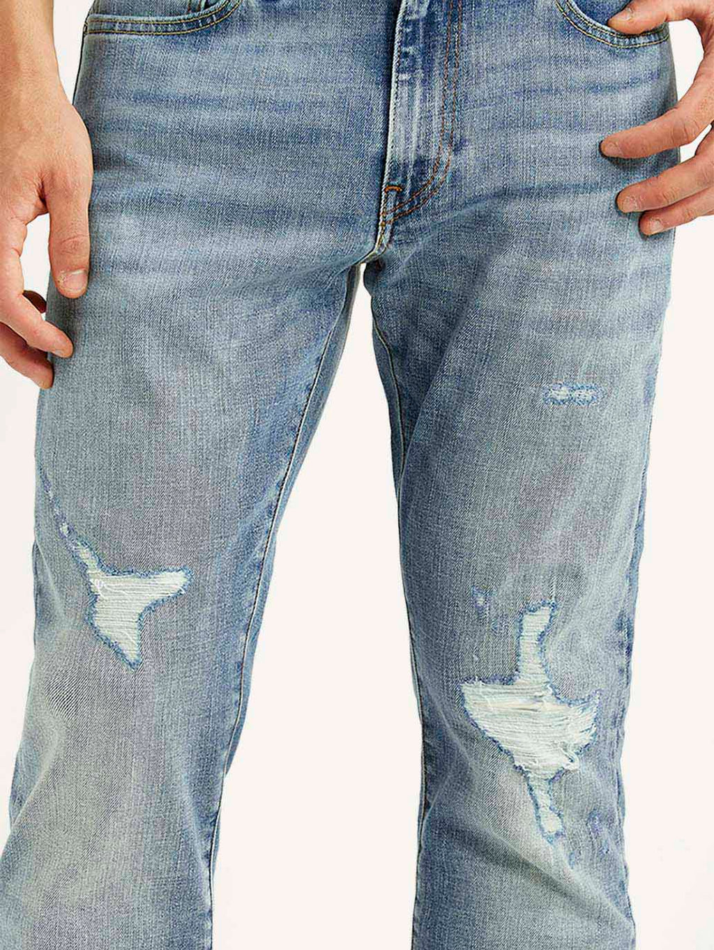 Men's 511 Blue Slim Fit Mid Rise Selvedge Jeans