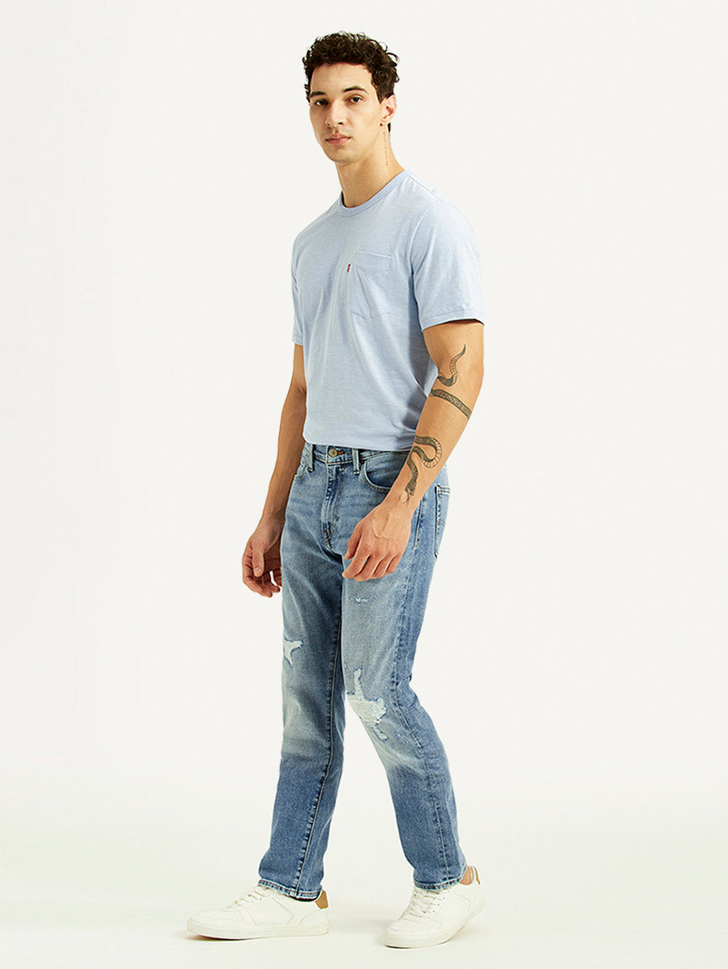 Men's 511 Blue Slim Fit Mid Rise Selvedge Jeans