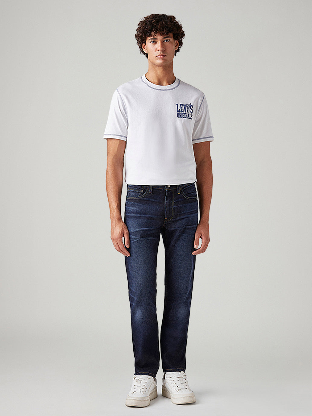 Men's 511 Dark Blue Slim Fit Mid Rise Linen Jeans