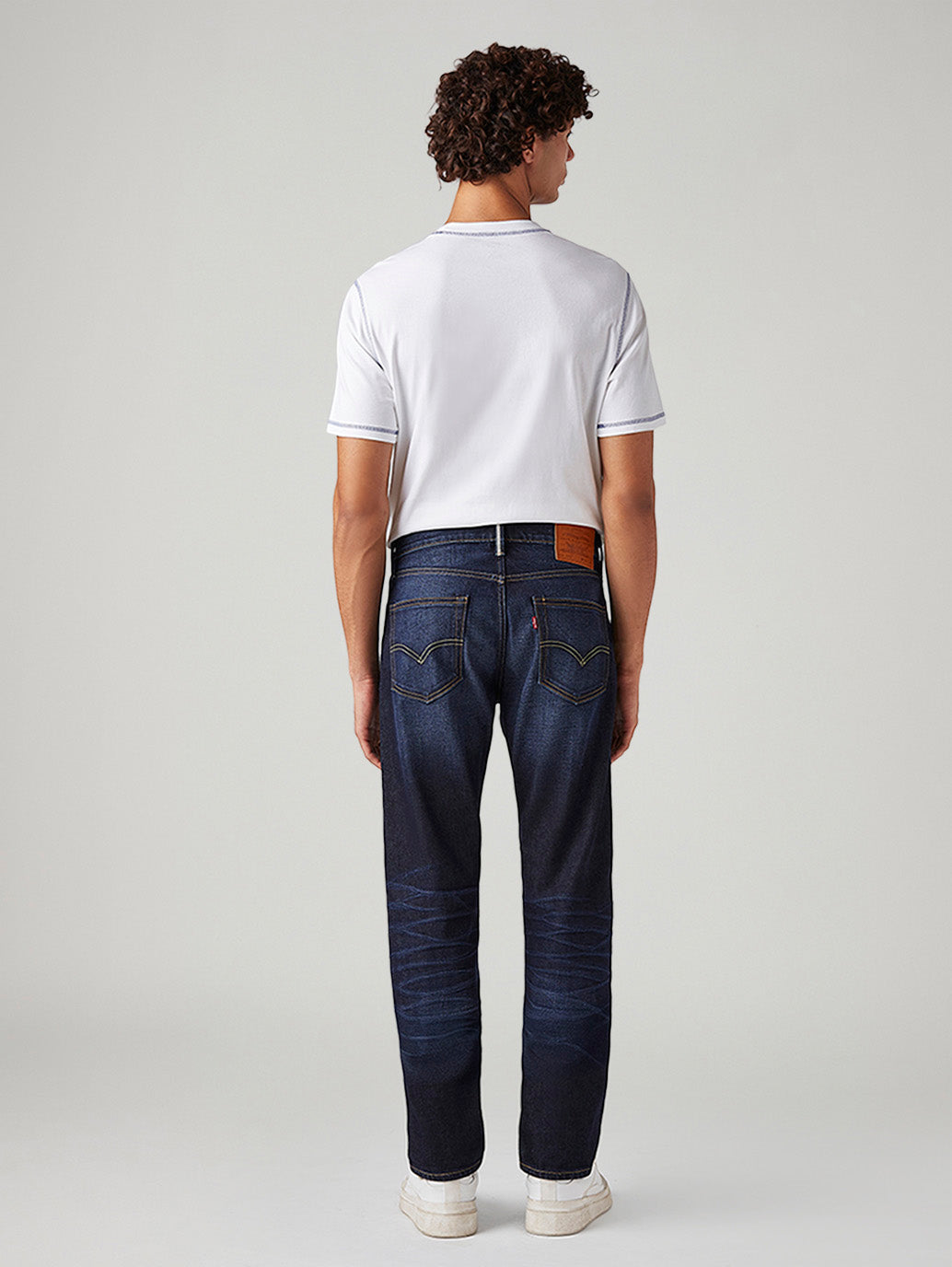 Men's 511 Dark Blue Slim Fit Mid Rise Linen Jeans