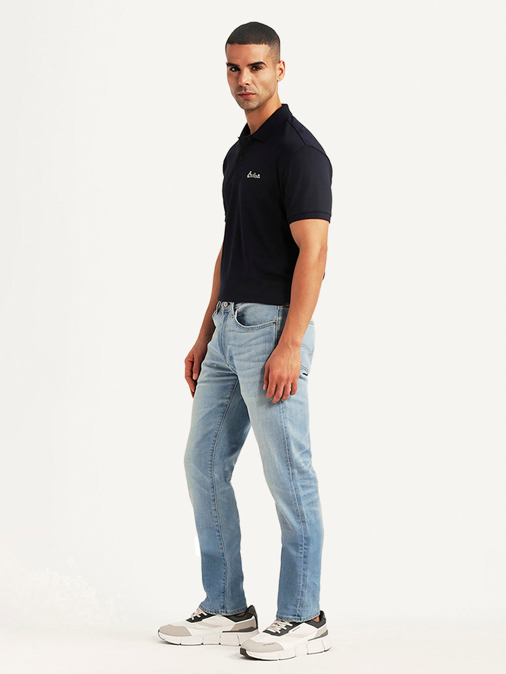 Men's 511 Light Blue Slim Fit Mid Rise Selvedge Jeans