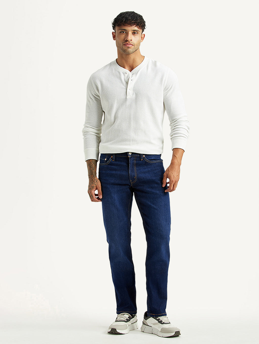 Men's 511 Dark Blue Slim Fit Mid Rise Jeans
