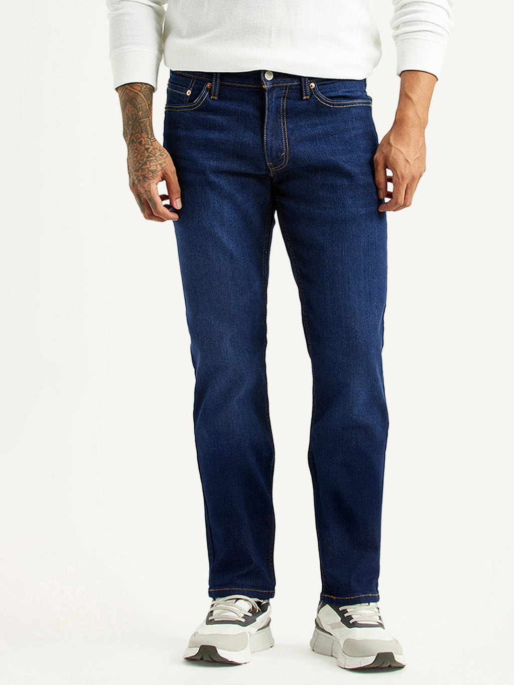 Men's 511 Dark Blue Slim Fit Mid Rise Jeans