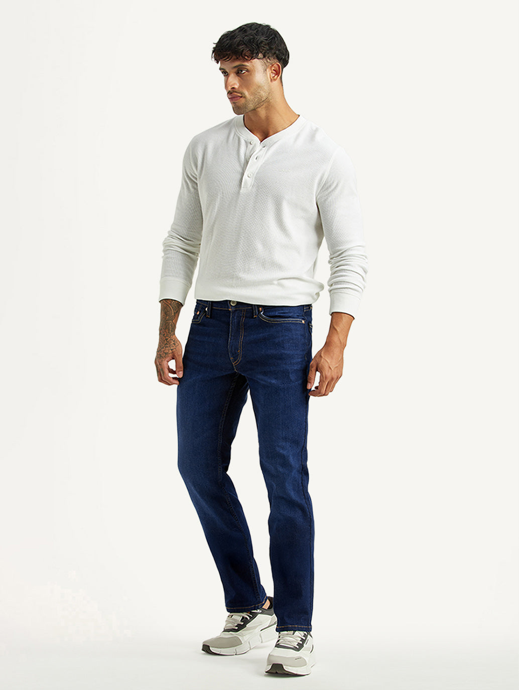 Men's 511 Dark Blue Slim Fit Mid Rise Jeans
