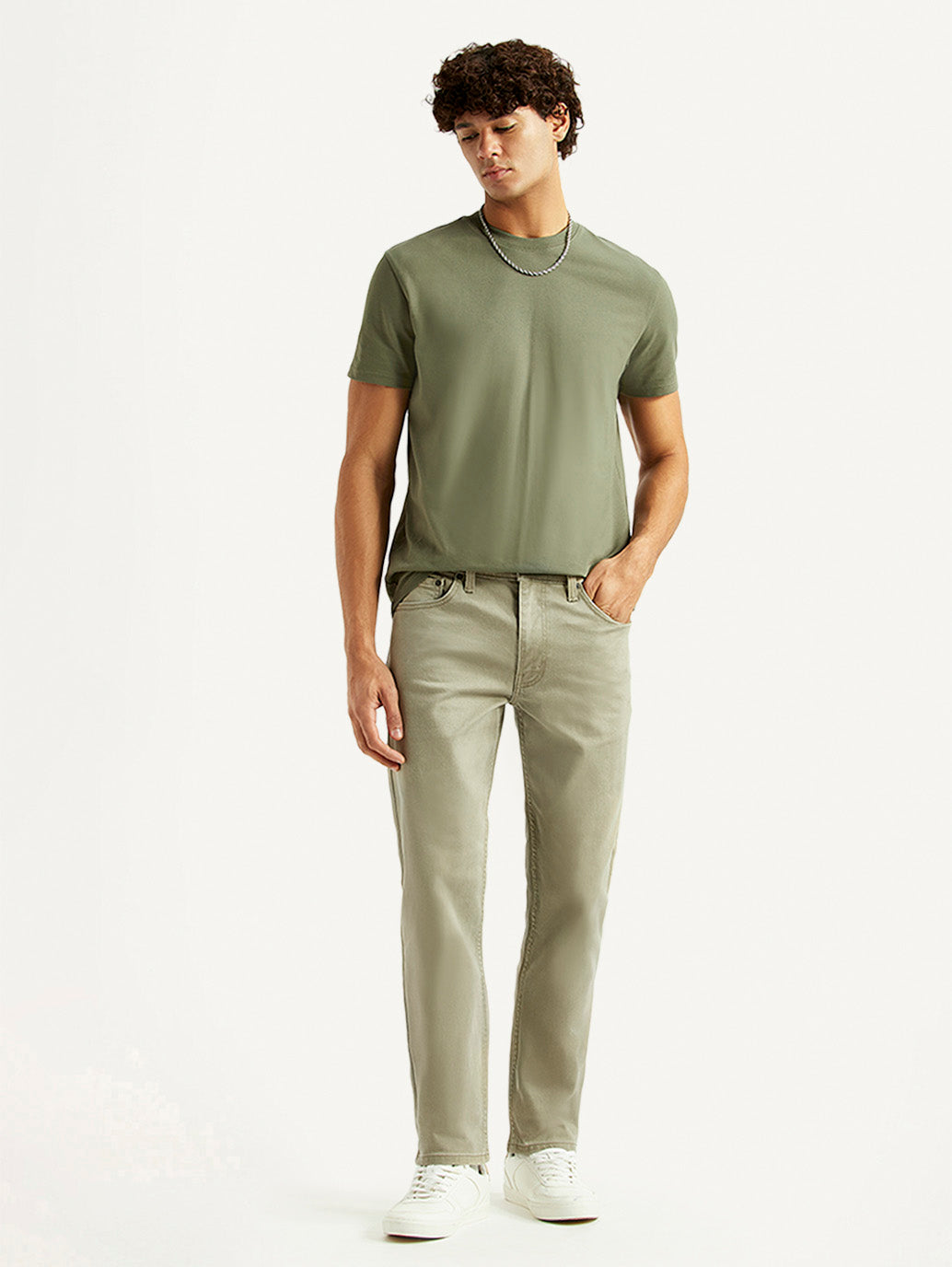 Men's 511 Light Green Slim Fit Mid Rise Jeans
