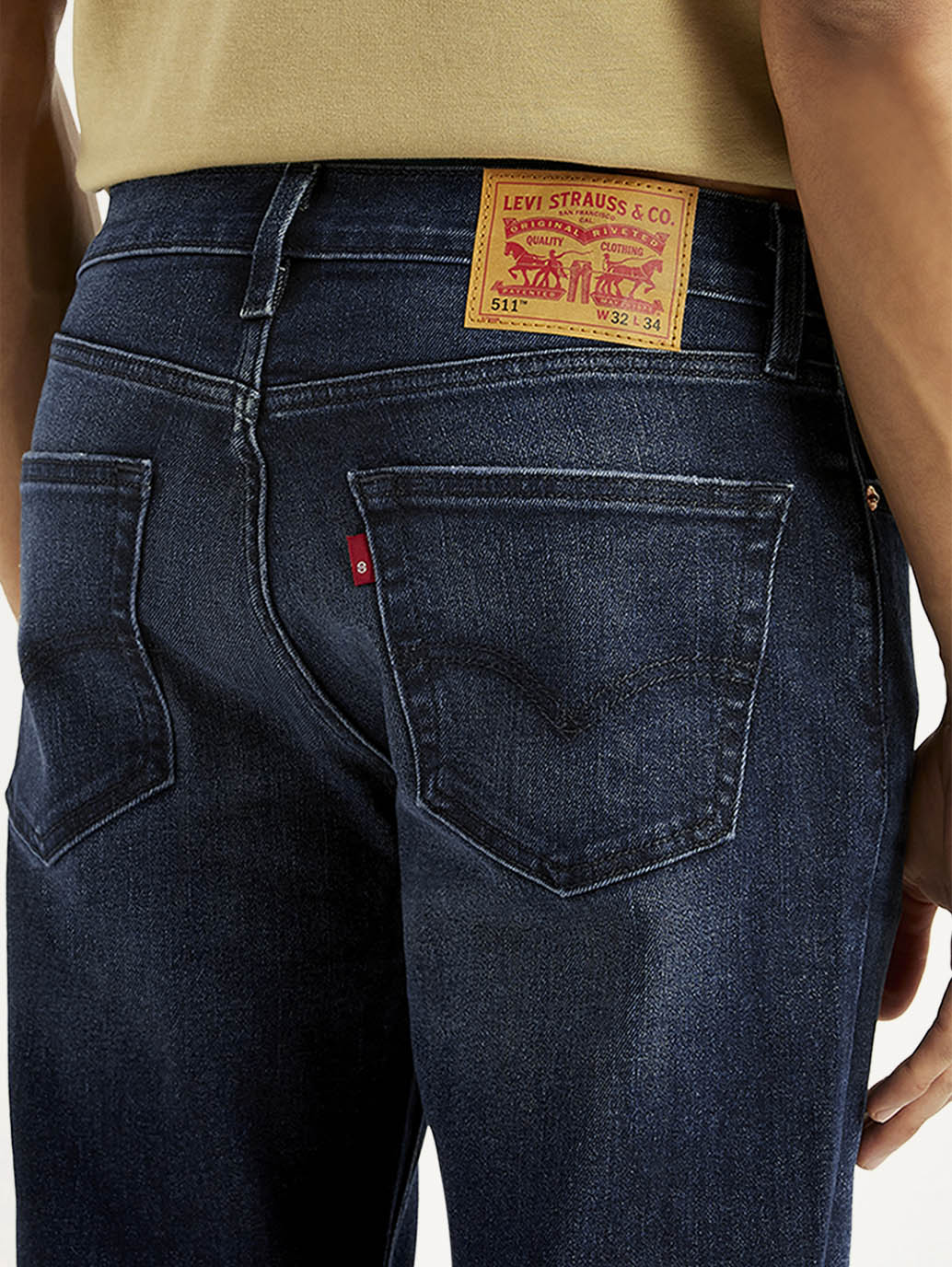Men's 511 Navy Slim Fit Mid Rise Jeans