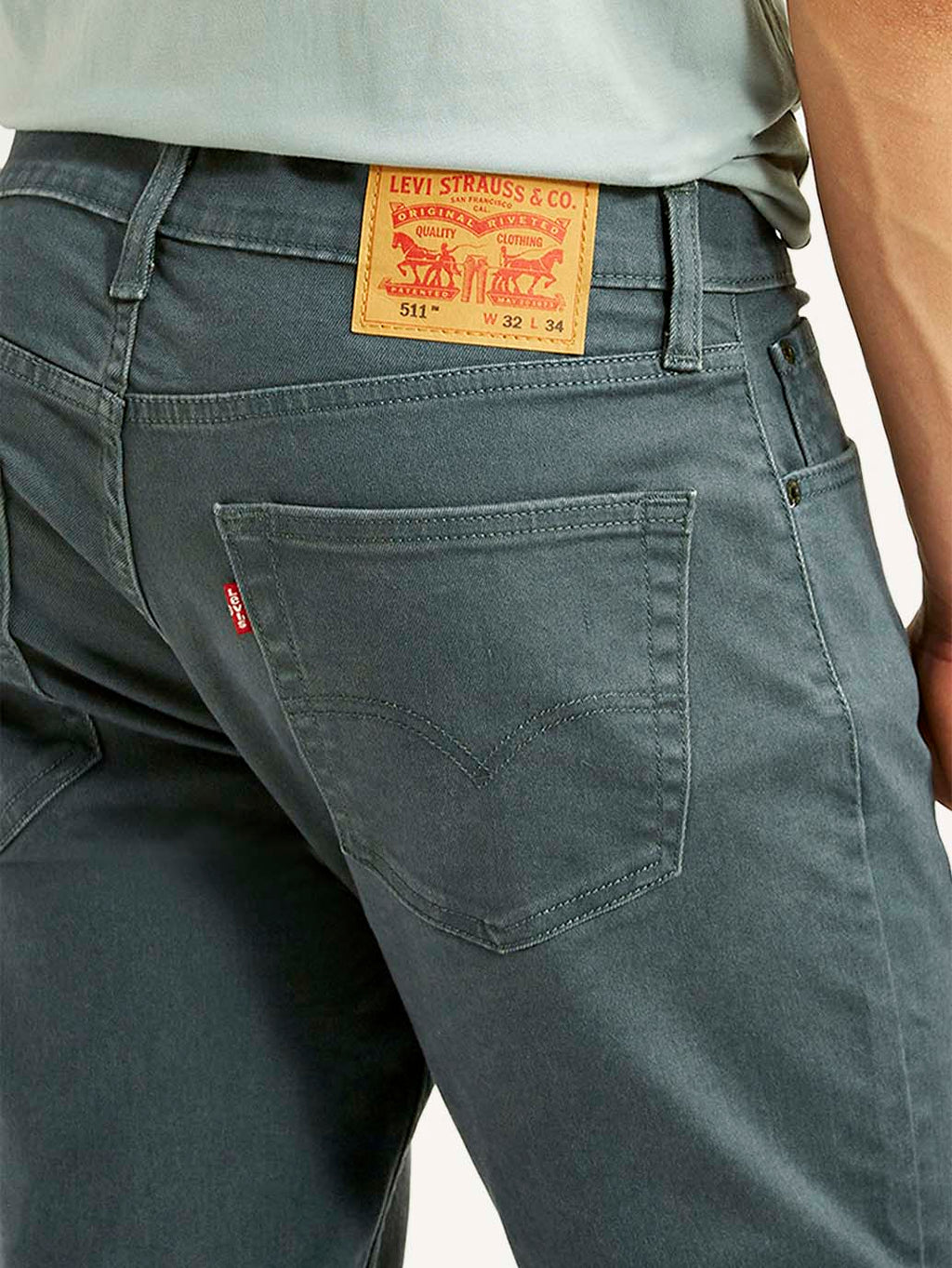 Men's 511 Blue Slim Fit Mid Rise Jeans