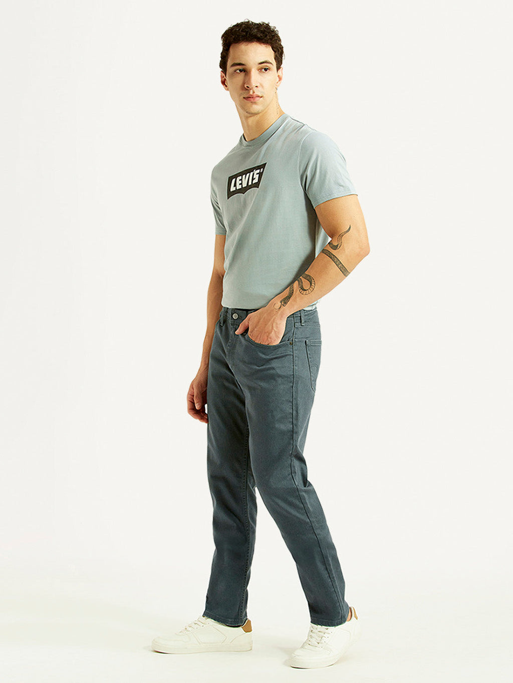 Men's 511 Blue Slim Fit Mid Rise Jeans