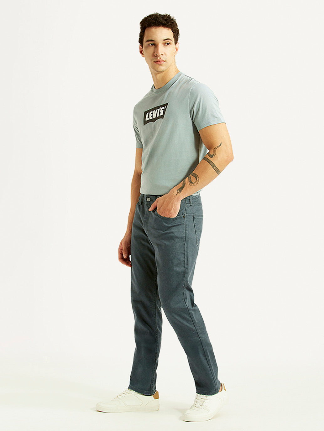 Men's 511 Blue Slim Fit Mid Rise Jeans