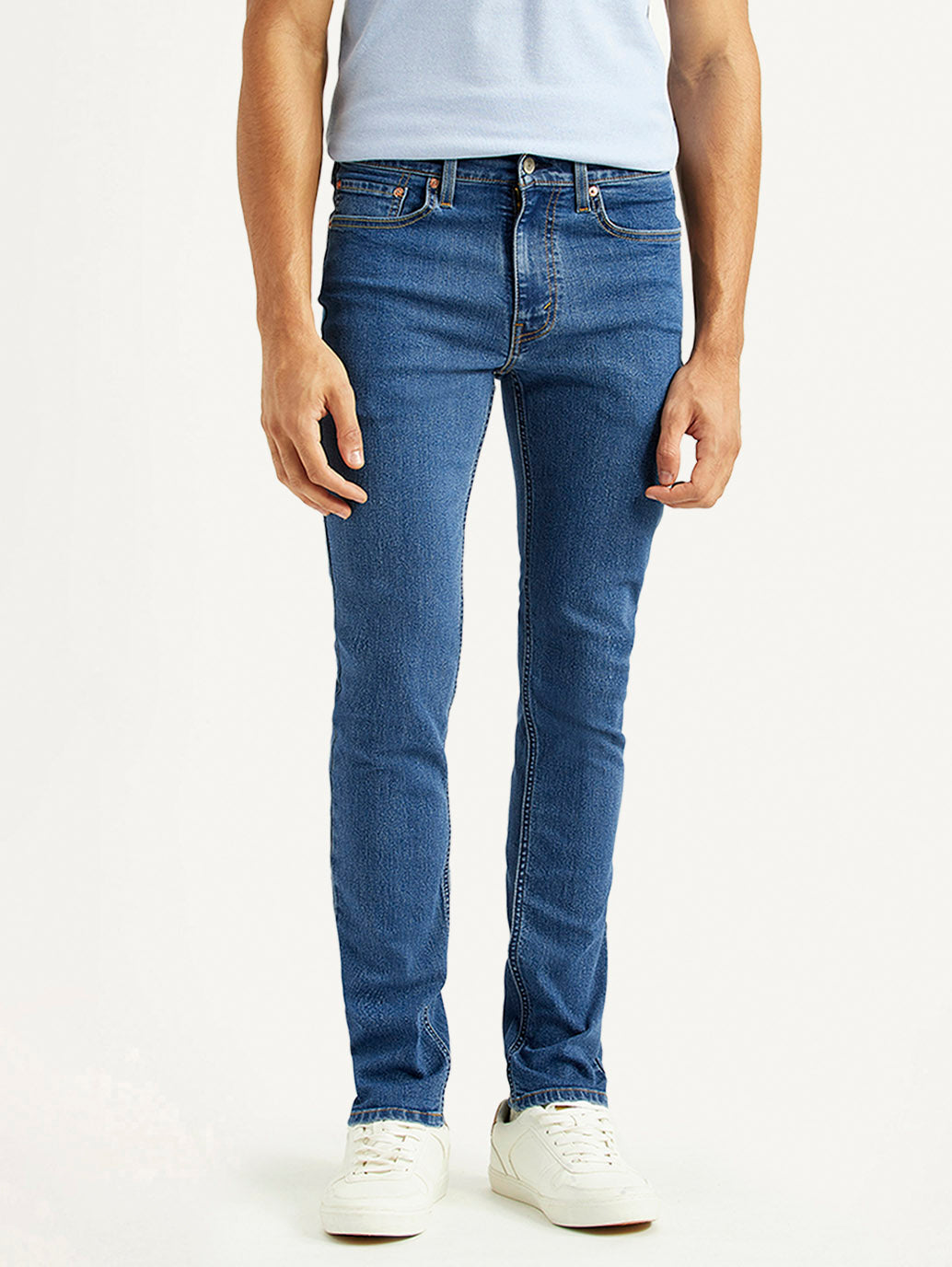 Men's 511 Blue Slim Fit Mid Rise Jeans