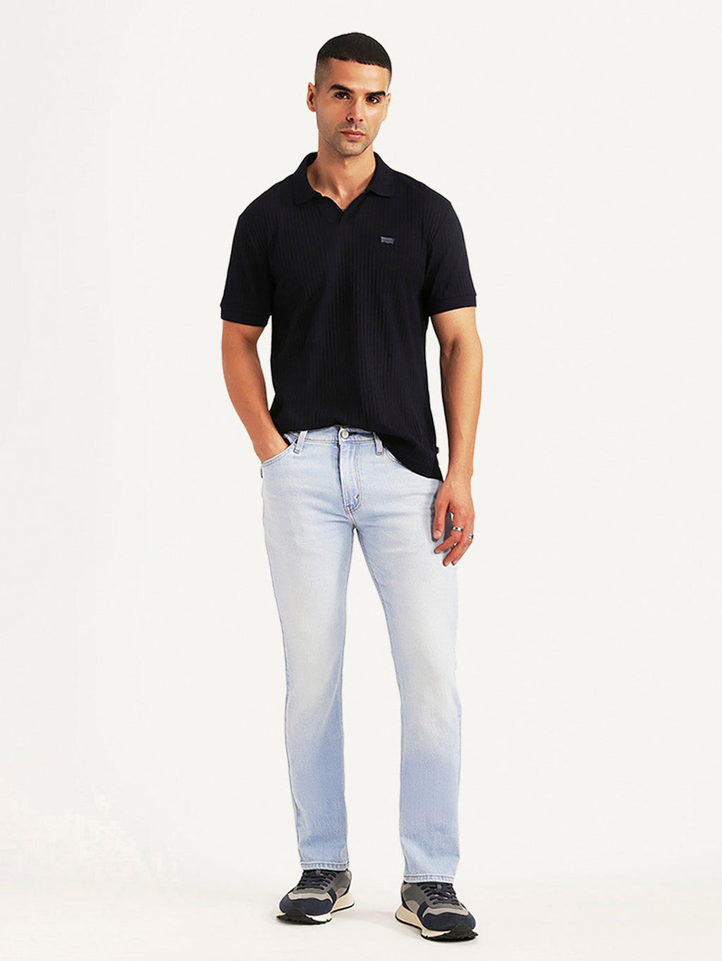 Men's 511 Light Blue Slim Fit Mid Rise Jeans