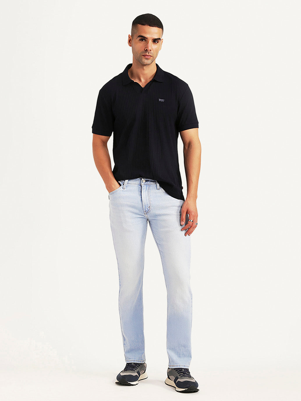 Men's 511 Light Blue Slim Fit Mid Rise Jeans