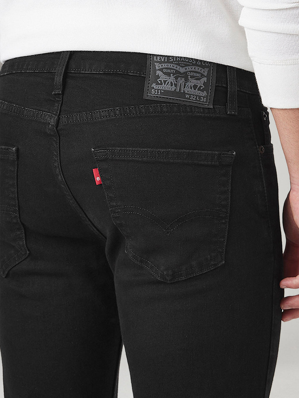 Mens 511 Mid Rise Slim Fit Cotton Stretch Blend Jeans