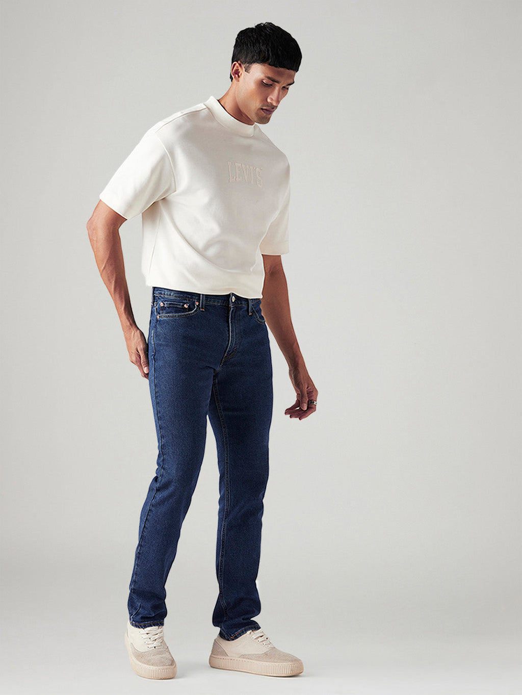 Men's 511 Blue Slim Fit Mid Rise Jeans