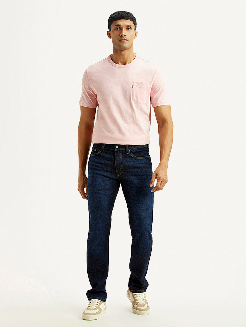 Men's 511 Navy Slim Fit Mid Rise Linen Jeans