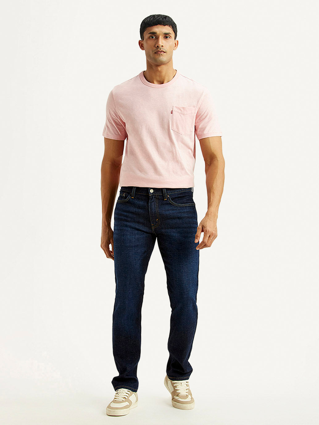 Men's 511 Navy Slim Fit Mid Rise Linen Jeans