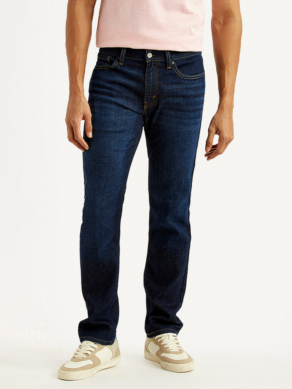 Men's 511 Navy Slim Fit Mid Rise Linen Jeans