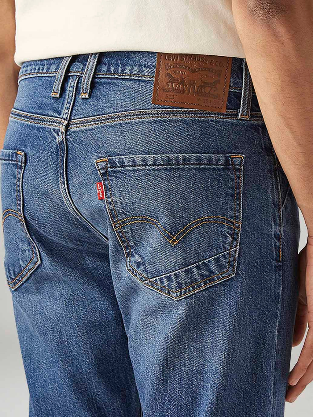 Men's 511 Blue Slim Fit Mid Rise Selvedge Jeans
