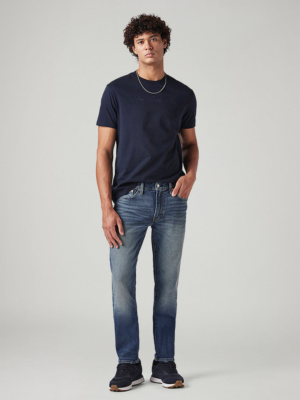Men's 511 Blue Slim Fit Mid Rise Jeans