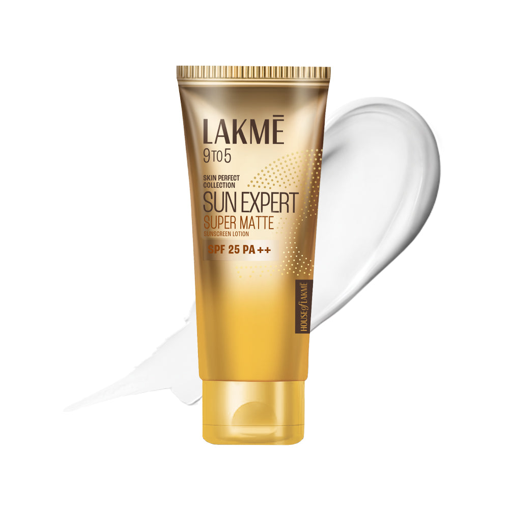 Lakmē Sun Expert SPF 25 PA++ Super Matte Lotion Sunscreen, Lightweight, Non Sticky,100ml