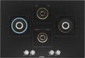 BOSCH Built in Series 6 Gas hob 75 cm Tempered glass, Brass Burner PNI7B6F10I Glass Automatic Hob  (4 Burners)