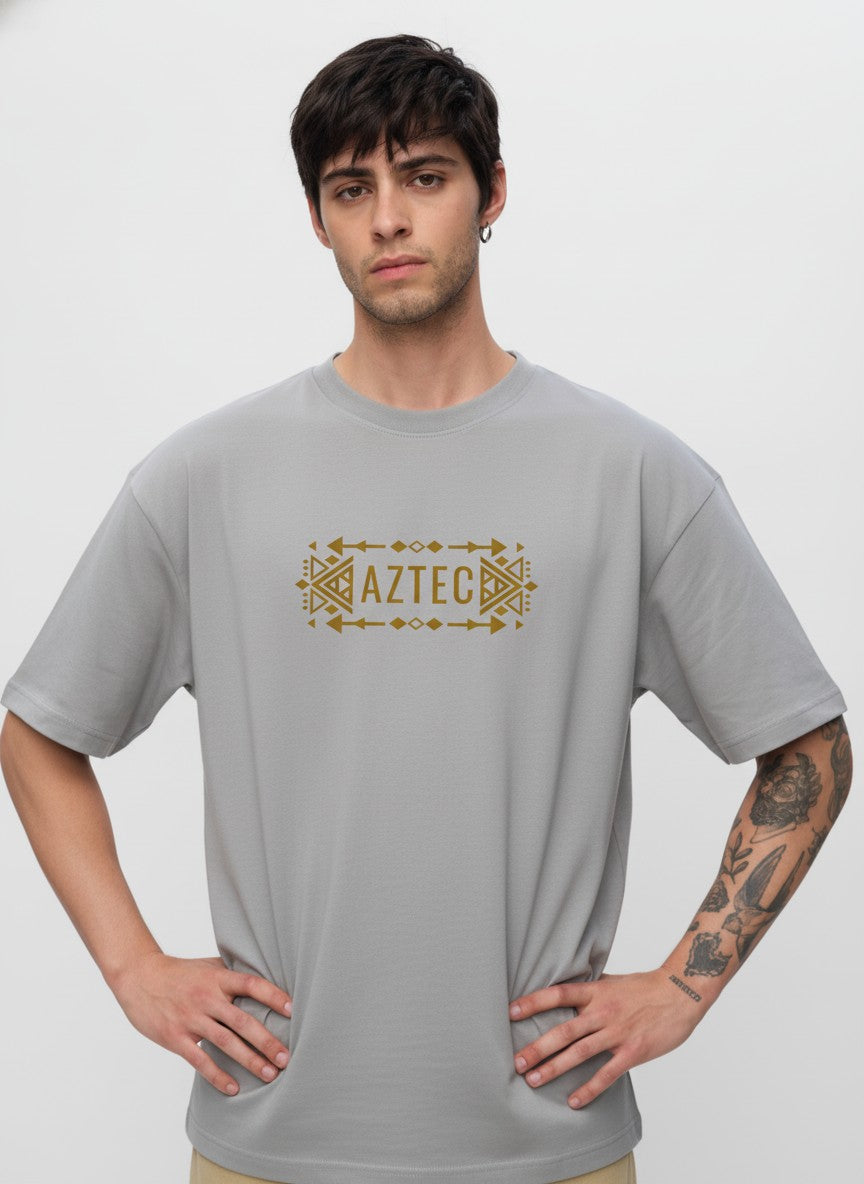 Men Oversized Cotton Tribal T-Shirt