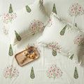 Serene 200 TC 100% Cotton Bedsheet with Pillow Covers - Kings Bloom