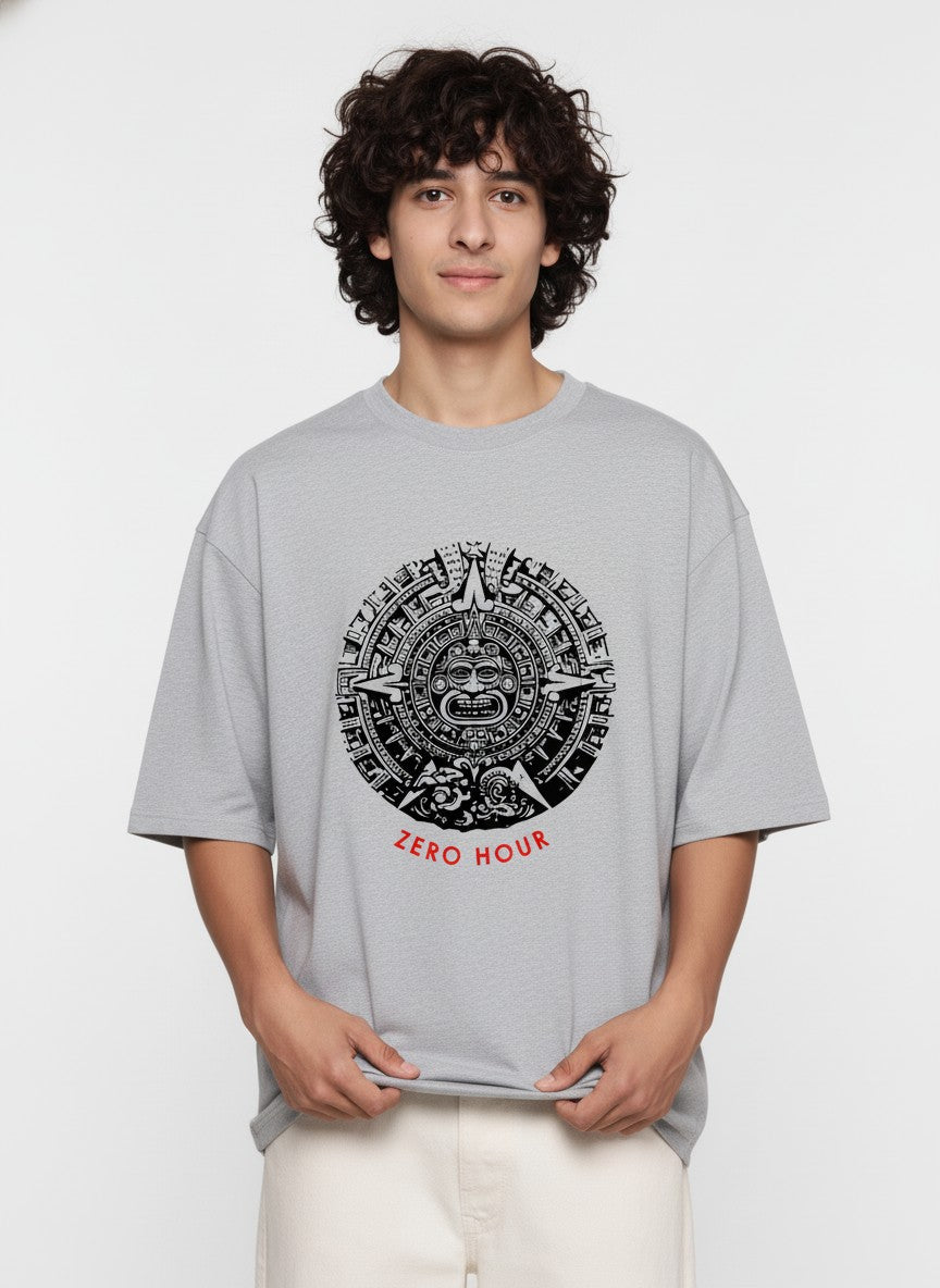 Men Oversized Cotton Tribal T-Shirt