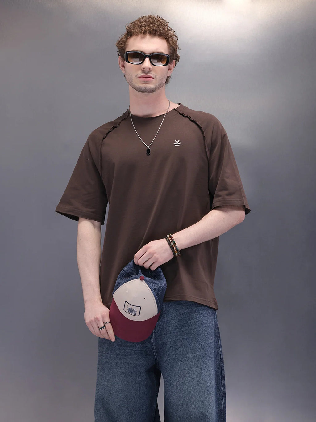 Cut & Sue Oversized T-Shirt | Dark Brown