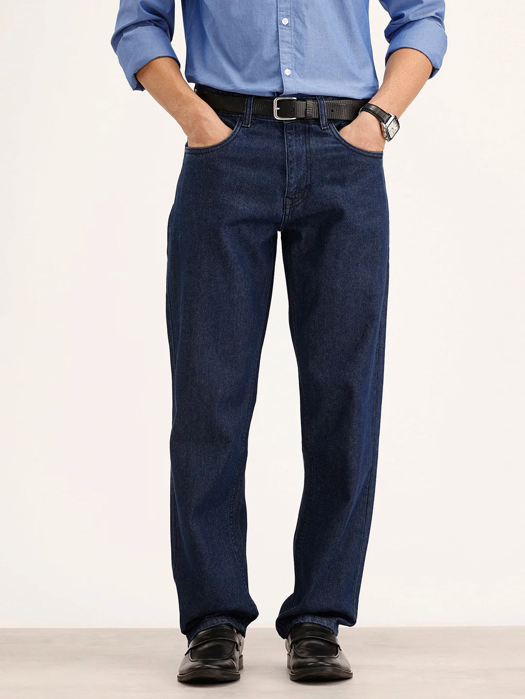 Anti Fit Denim Jeans | Dark Blue