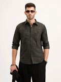 Regular Fit Full Sleeve AOP Shirt | Green