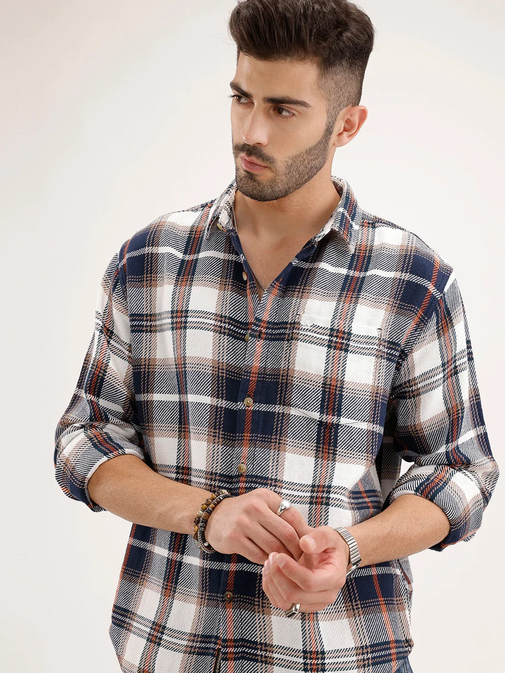 Comfort Fit Checkered Shirt | Multicolor