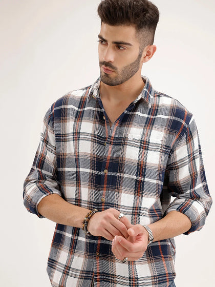 Comfort Fit Checkered Shirt | Multicolor