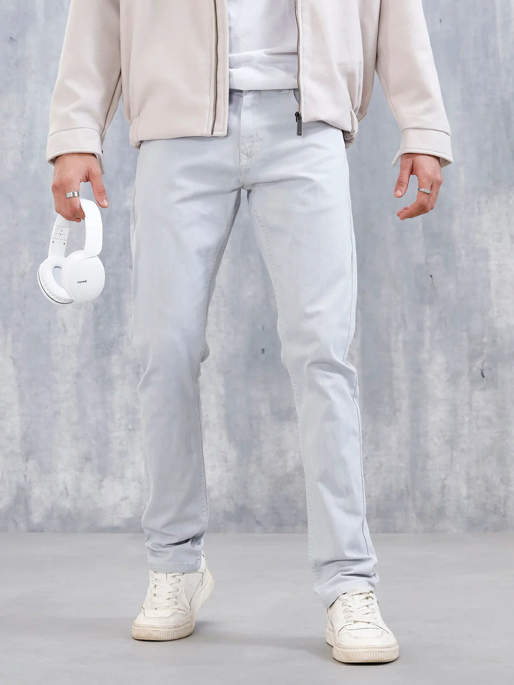Men's Casual Slim Fit Jeans | Grey