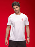 Slim Fit Placement Printed Tee | White