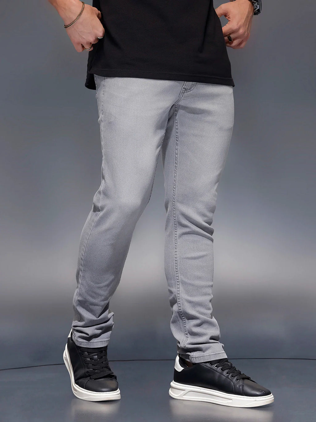 Classic Slim Fit Jeans   |  Grey
