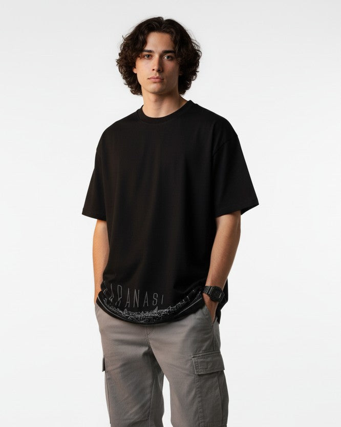 Men Printed Cotton Oversized T-Shirt