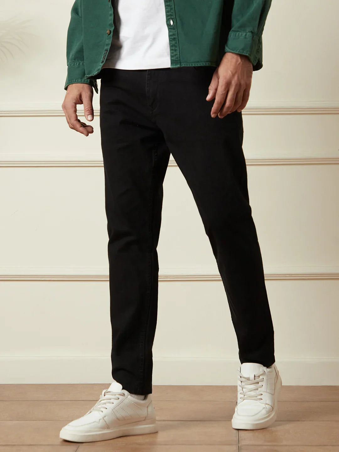 Casual Skinny Crop Jeans | Black