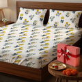200 TC 100% Cotton Bedsheet Set in Gift Box - Radiance White