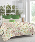 Atulaya Bharat King Bedsheet Set, Tea Heaven|144 TC Cotton|2 Pillow Covers