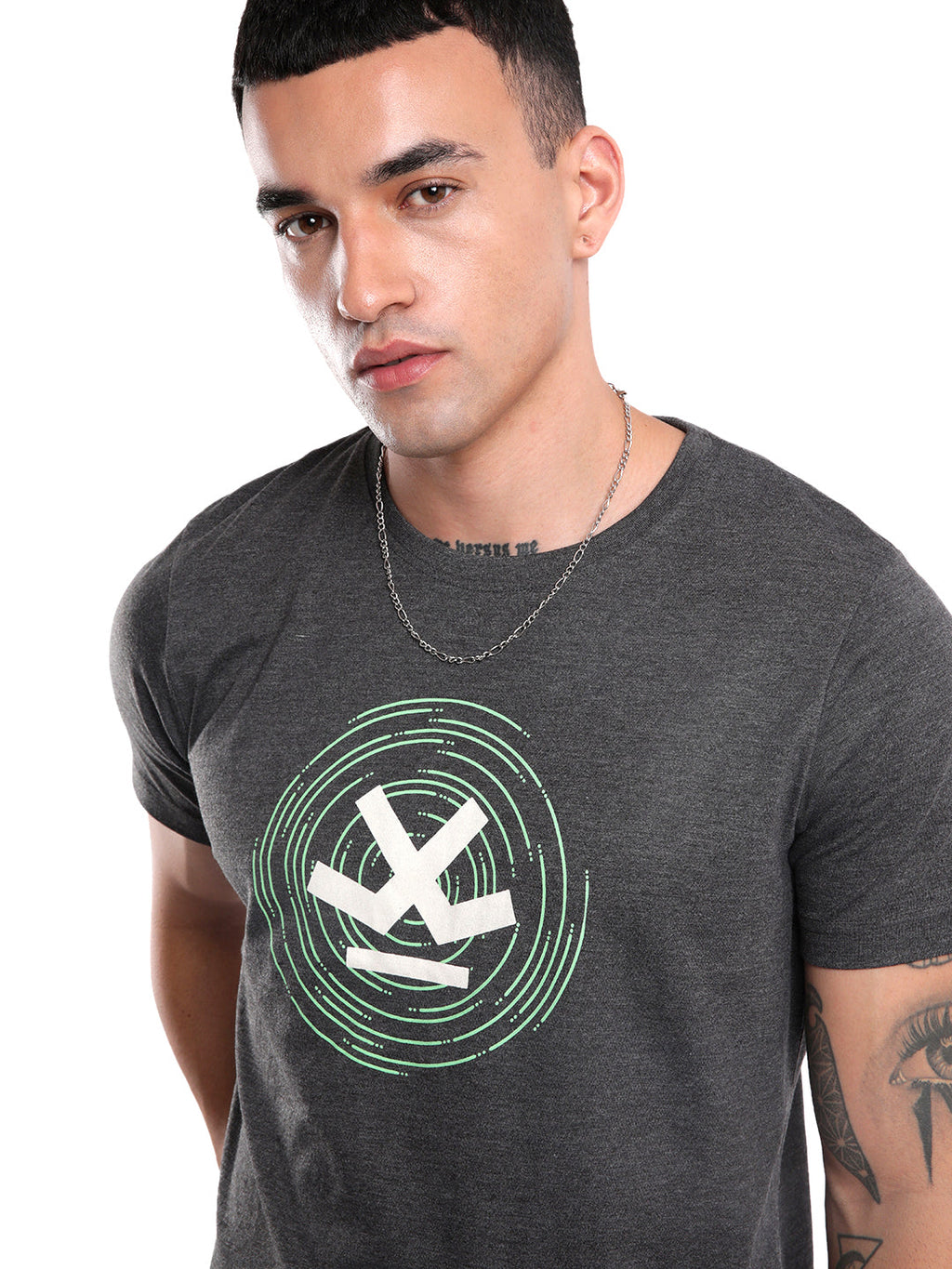 Wrogn Circles Printed T-Shirt