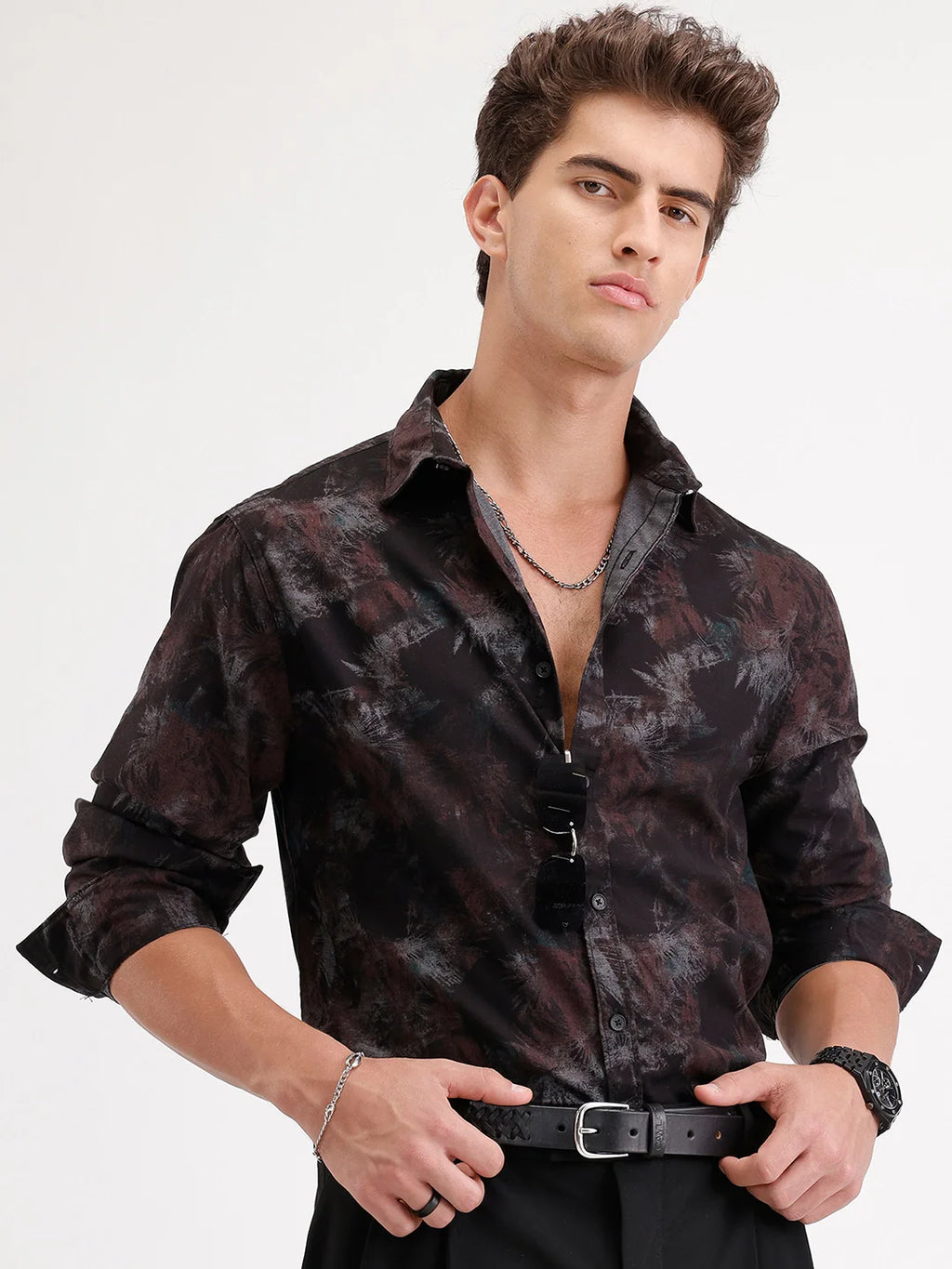 Comfort Fit Full Sleeve AOP Shirt | Multicolor