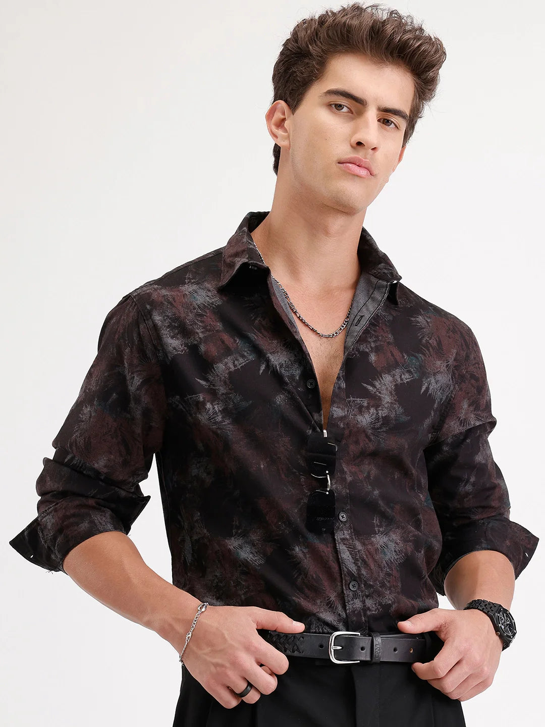 Comfort Fit Full Sleeve AOP Shirt | Multicolor