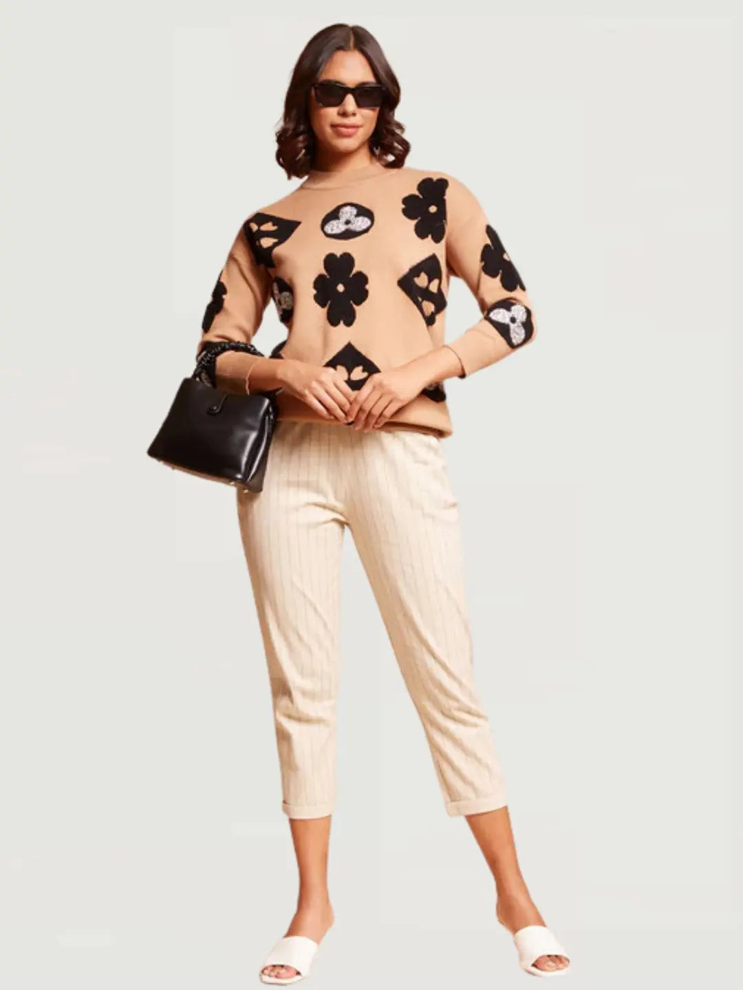 Beige Checkered Lower