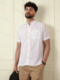 Classic Regular Fit Solid Shirt | White